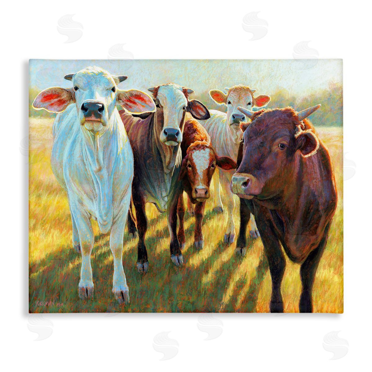 Rita Kirkman Various Cattle Sunny Farmland Field