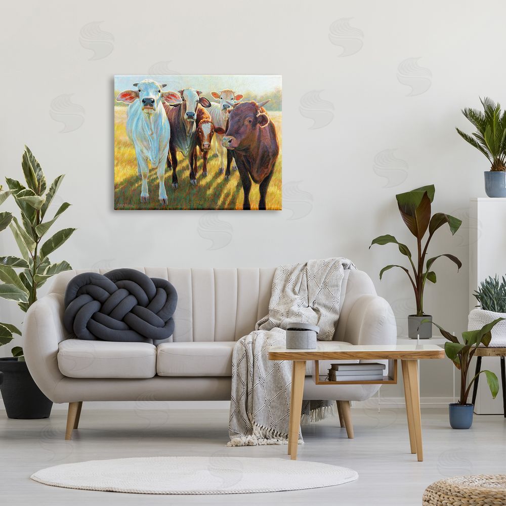 Rita Kirkman Various Cattle Sunny Farmland Field