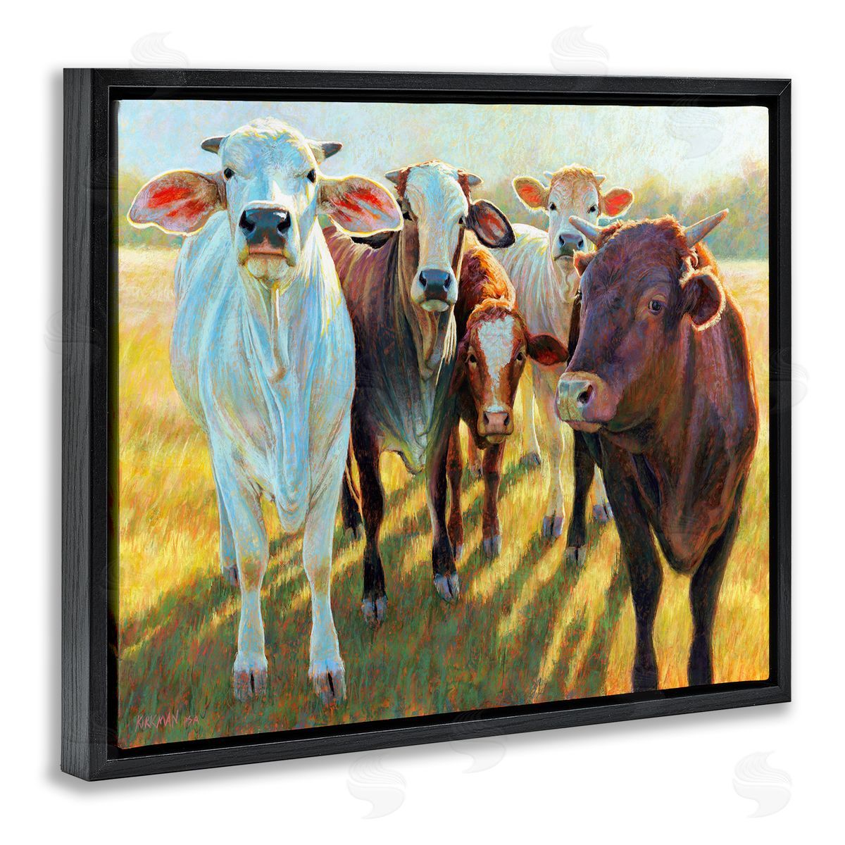 Rita Kirkman Various Cattle Sunny Farmland Field