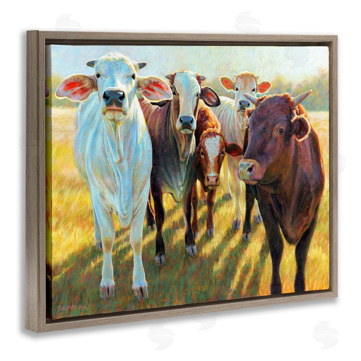 Rita Kirkman Various Cattle Sunny Farmland Field