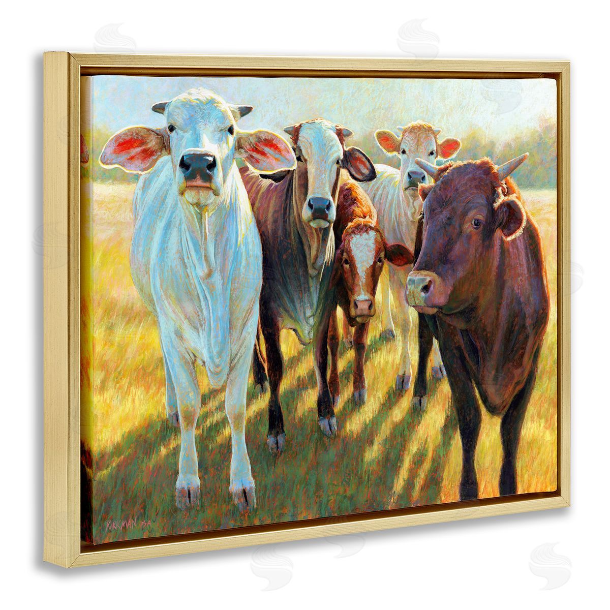 Rita Kirkman Various Cattle Sunny Farmland Field