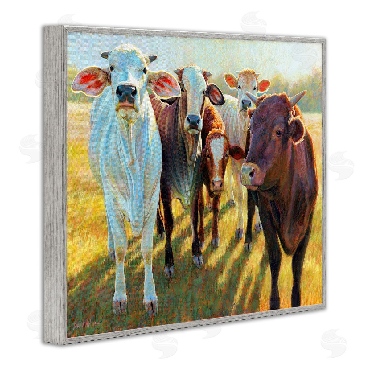 Rita Kirkman Various Cattle Sunny Farmland Field
