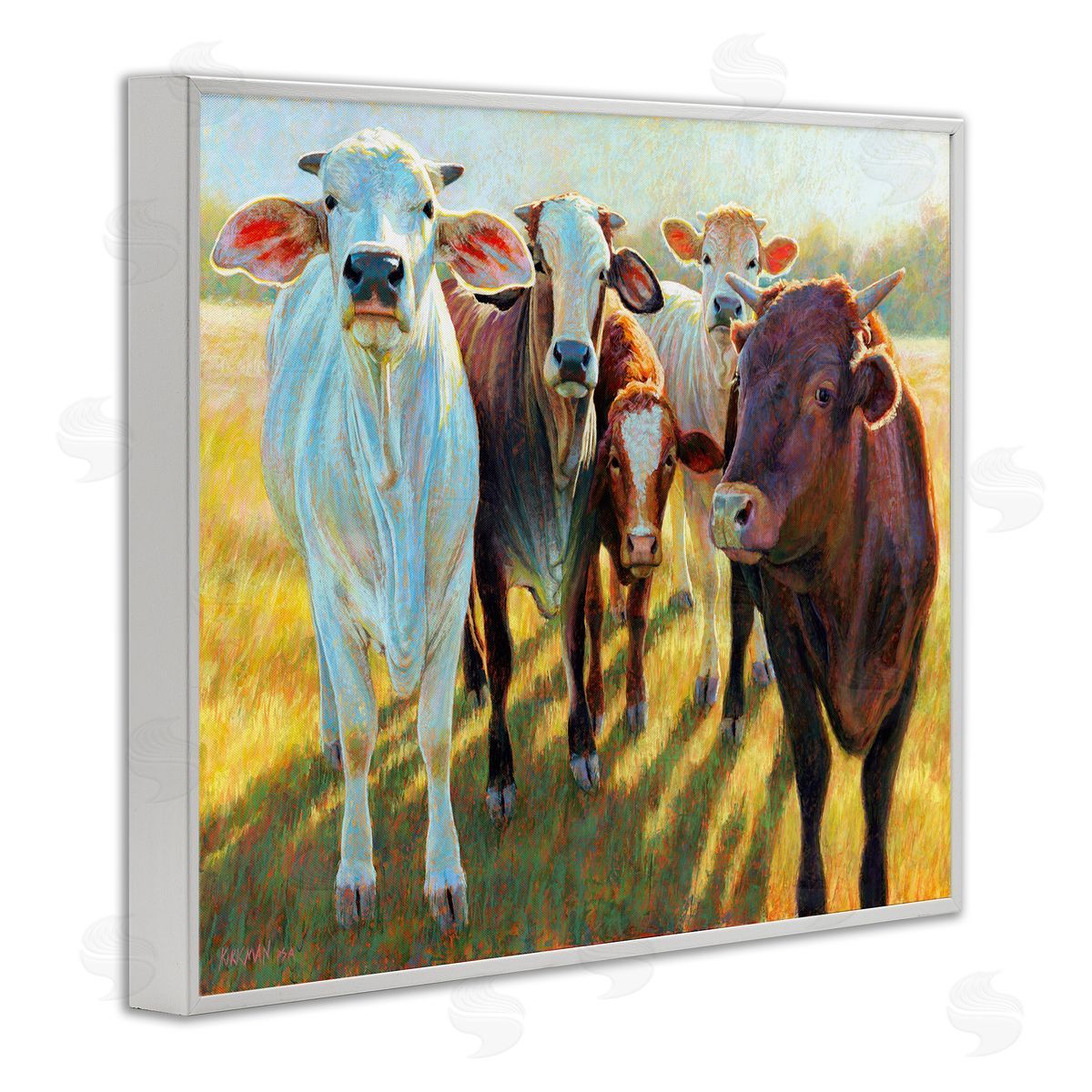 Rita Kirkman Various Cattle Sunny Farmland Field