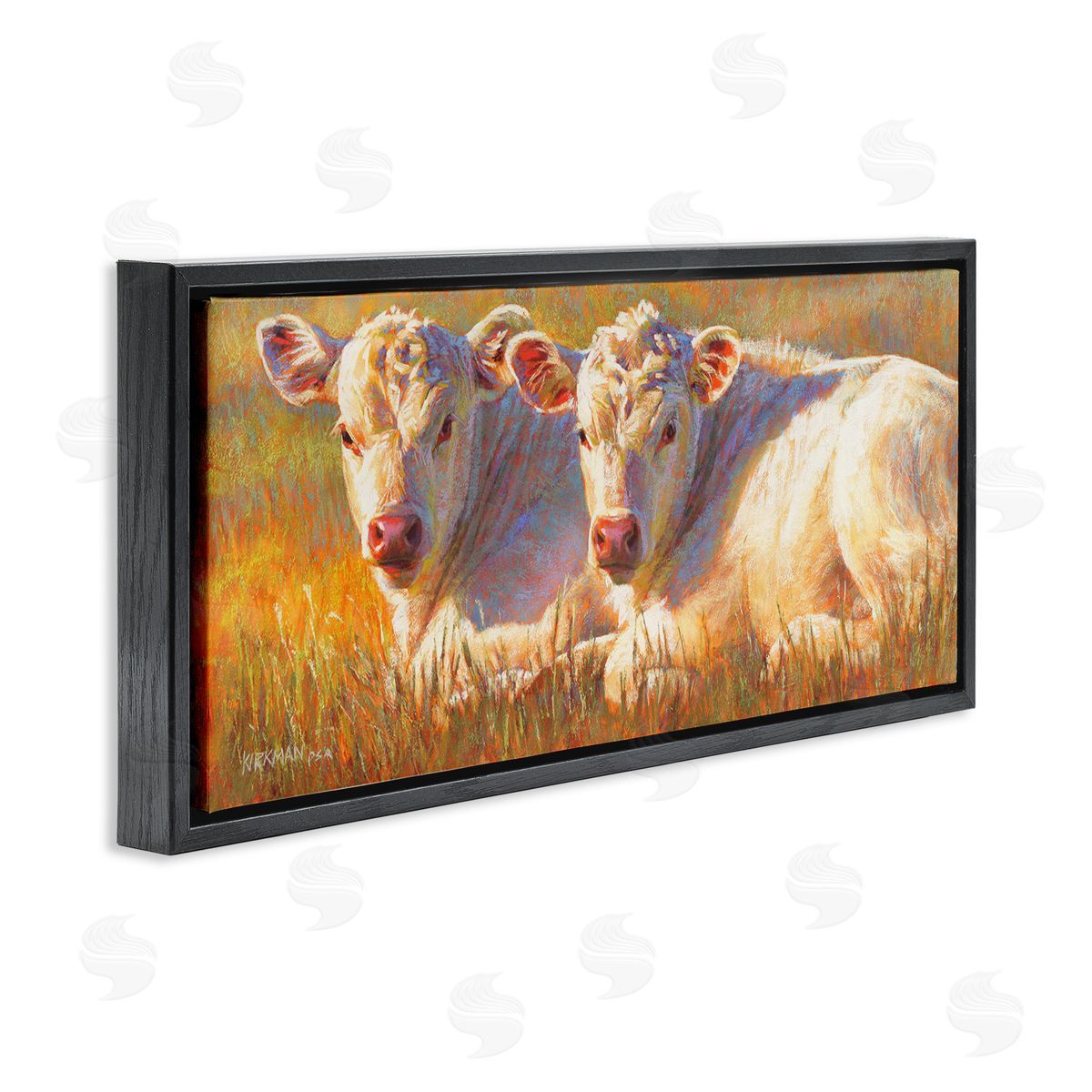 Rita Kirkman White Cows Resting Grassland