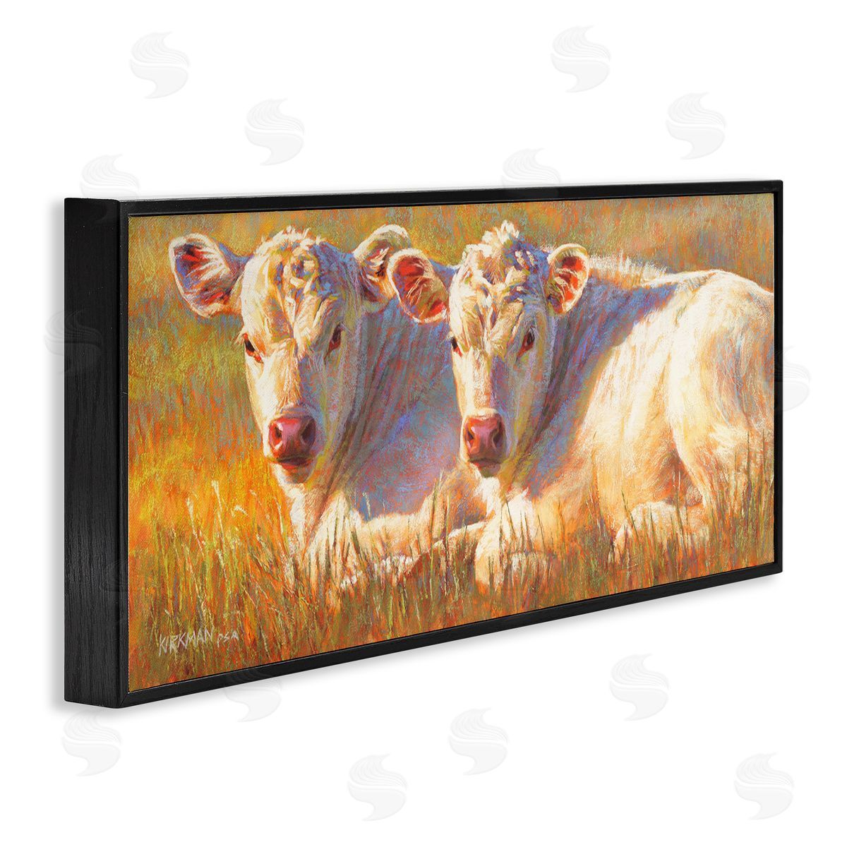 Rita Kirkman White Cows Resting Grassland