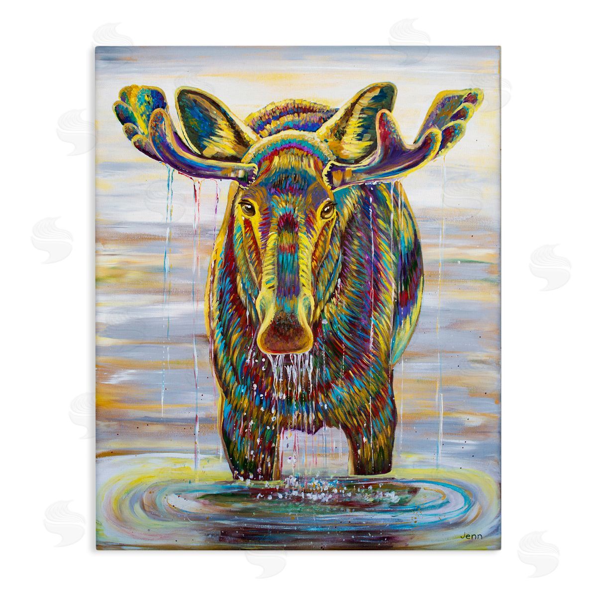 Jen Seeley Moose Water Drip Nature Lake