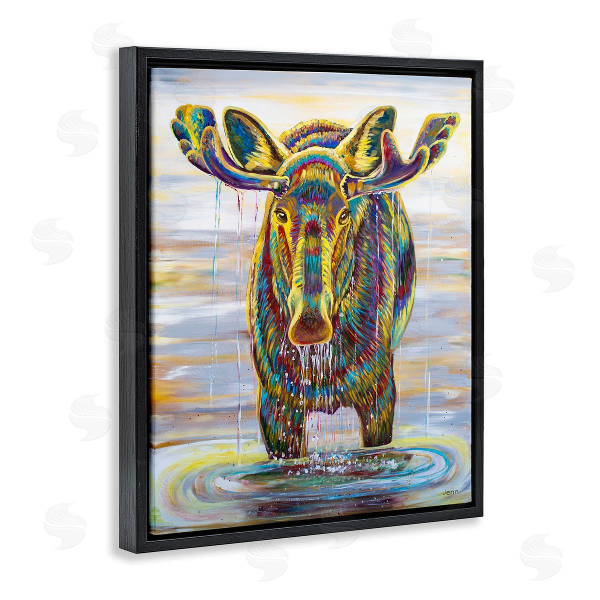Jen Seeley Moose Water Drip Nature Lake
