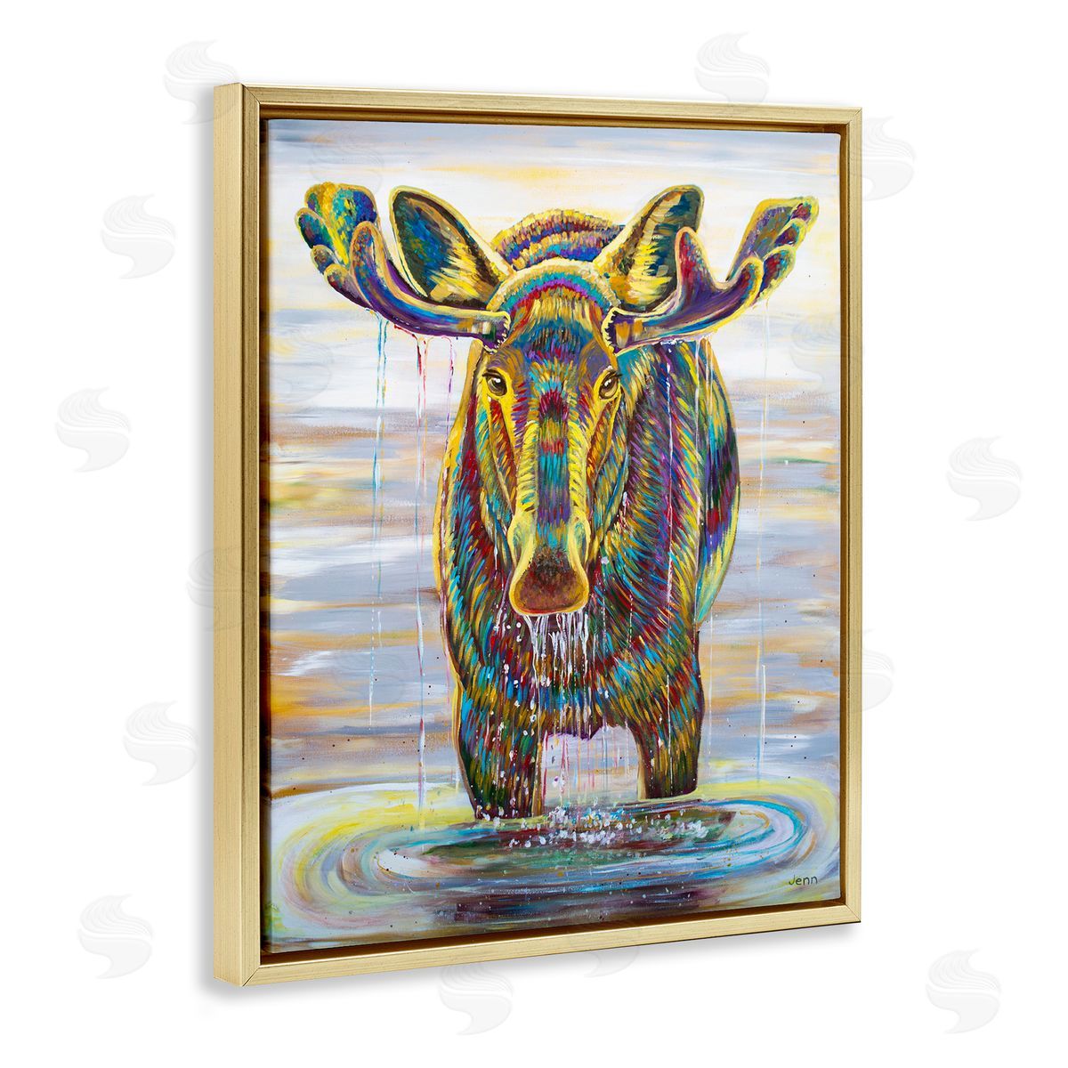 Jen Seeley Moose Water Drip Nature Lake