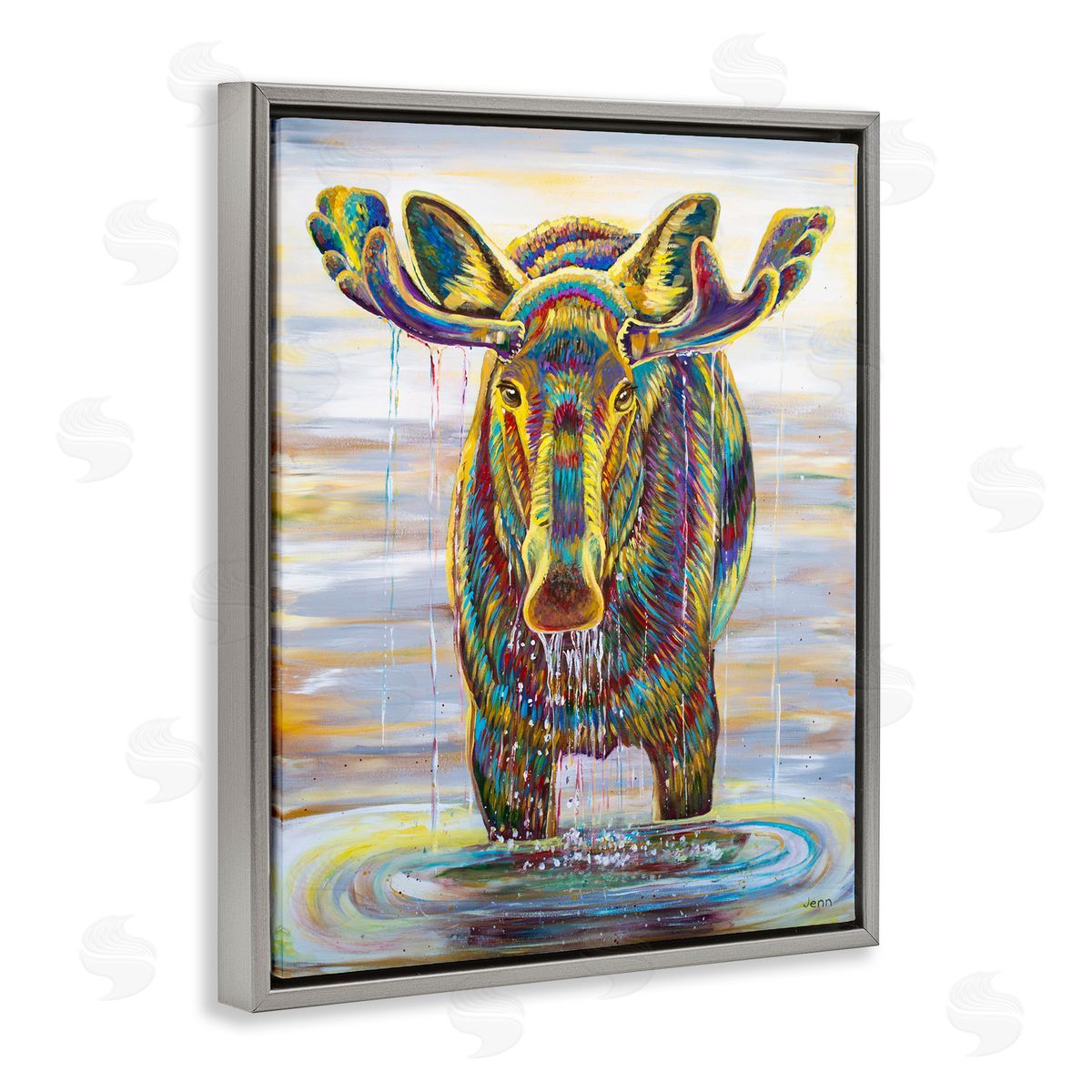 Jen Seeley Moose Water Drip Nature Lake