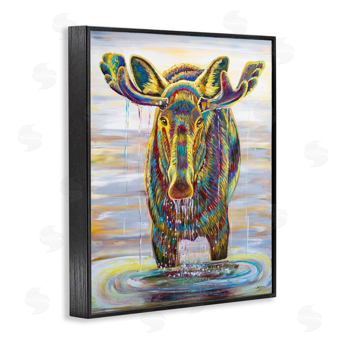 Jen Seeley Moose Water Drip Nature Lake