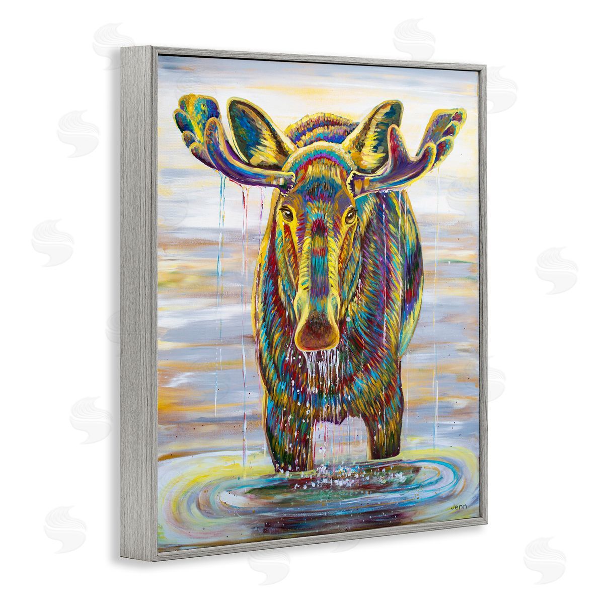 Jen Seeley Moose Water Drip Nature Lake