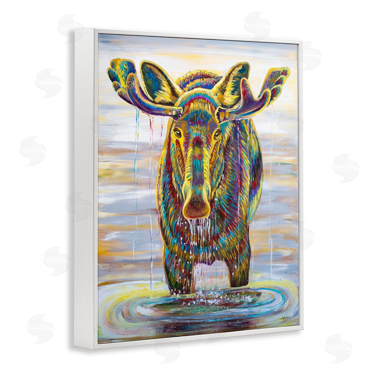 Jen Seeley Moose Water Drip Nature Lake