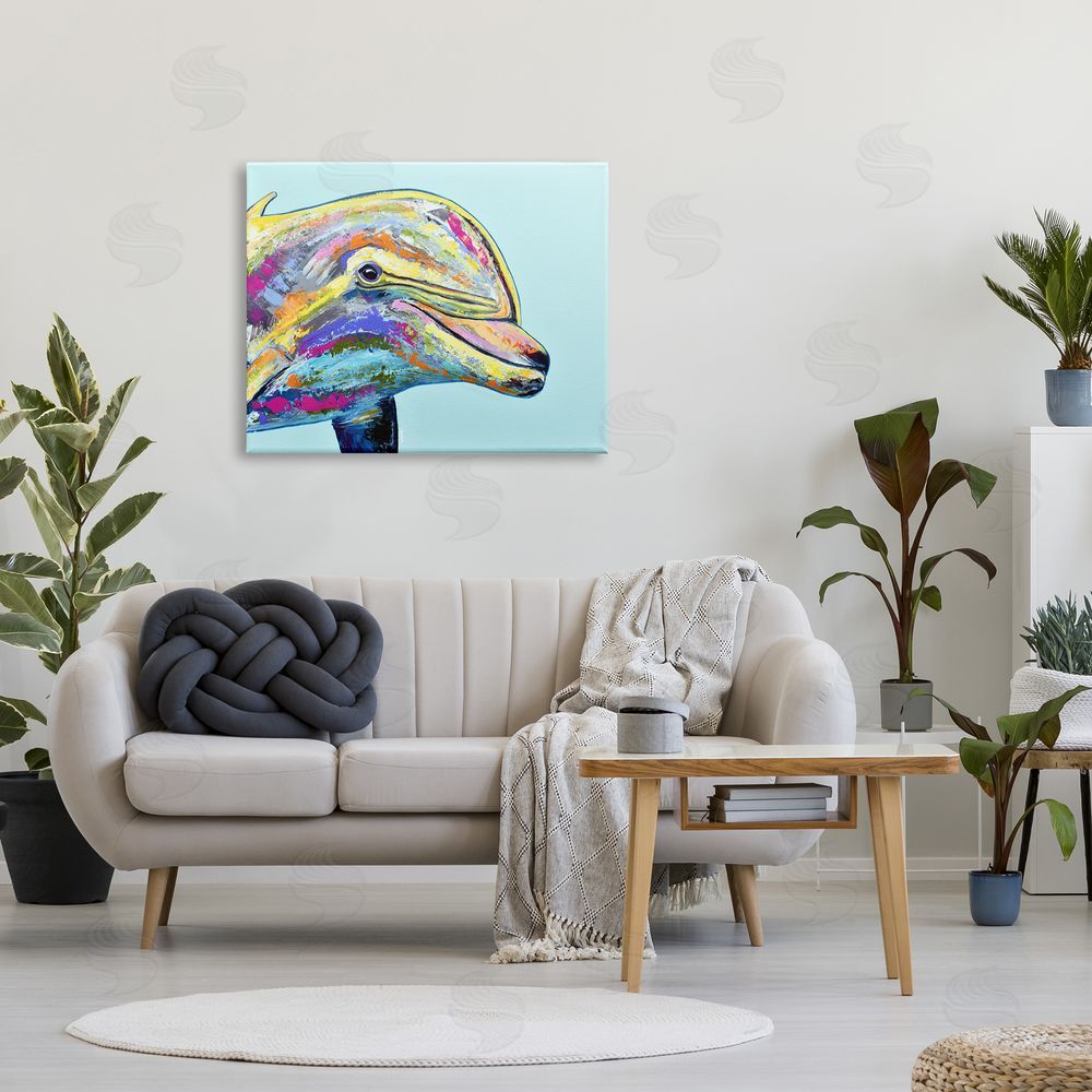 Jen Seeley Marine Life Dolphin Turquoise Accent