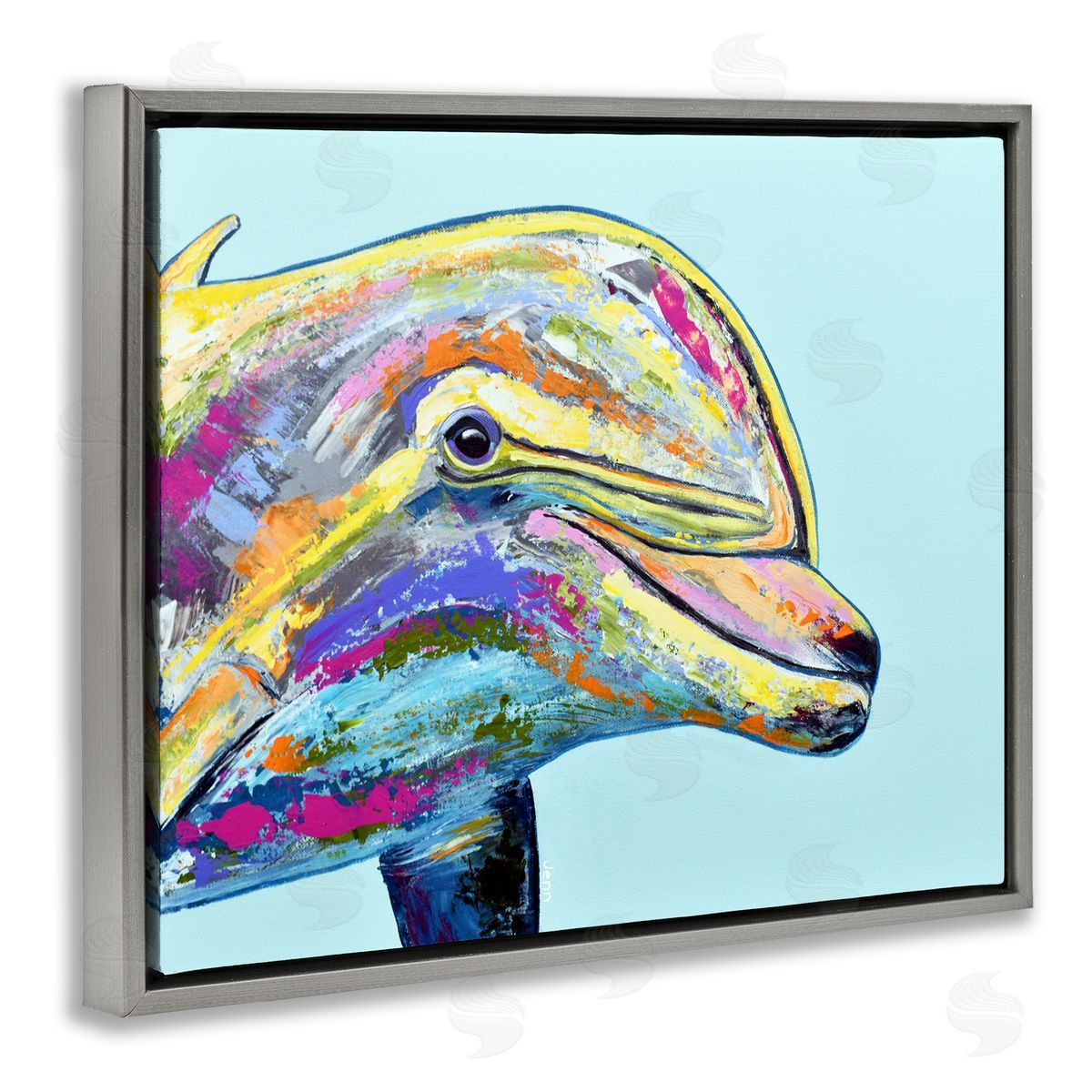 Jen Seeley Marine Life Dolphin Turquoise Accent
