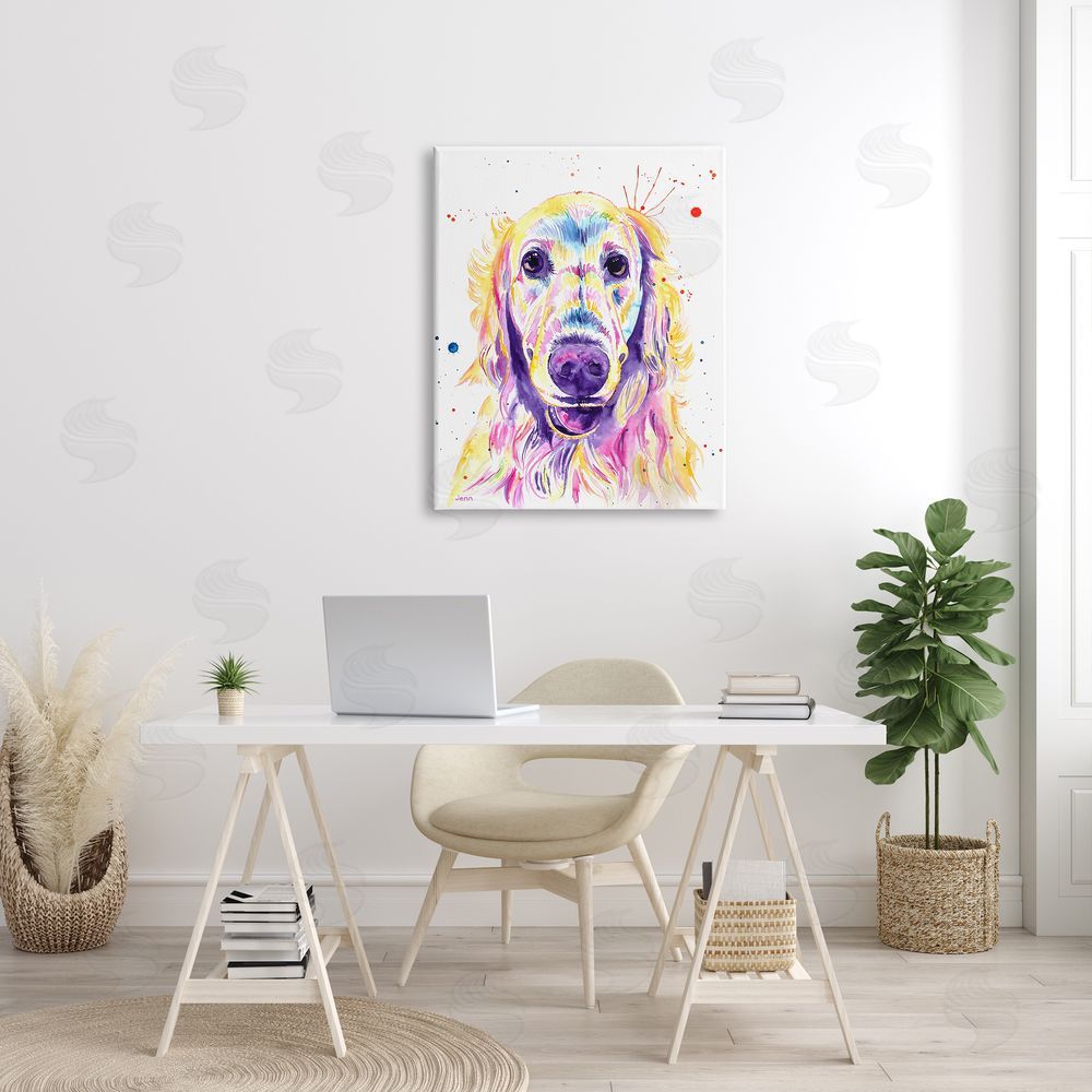 Jen Seeley Vivid Retriever Dog Pet Portrait 