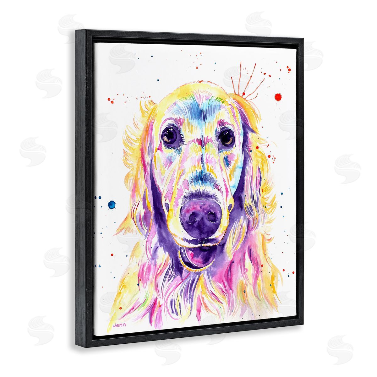 Jen Seeley Vivid Retriever Dog Pet Portrait 