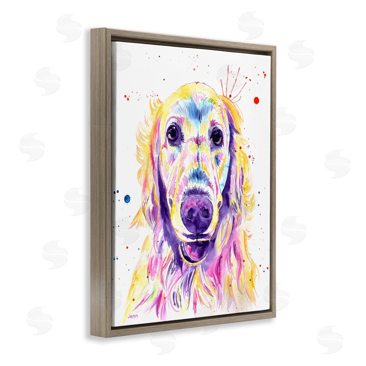 Jen Seeley Vivid Retriever Dog Pet Portrait 