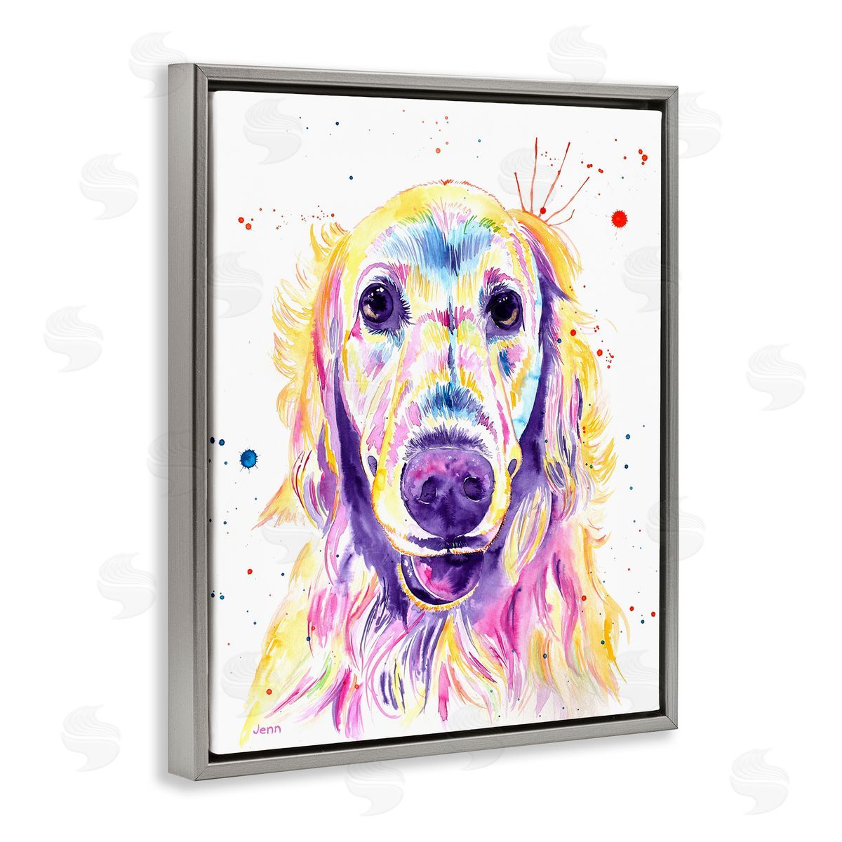 Jen Seeley Vivid Retriever Dog Pet Portrait 