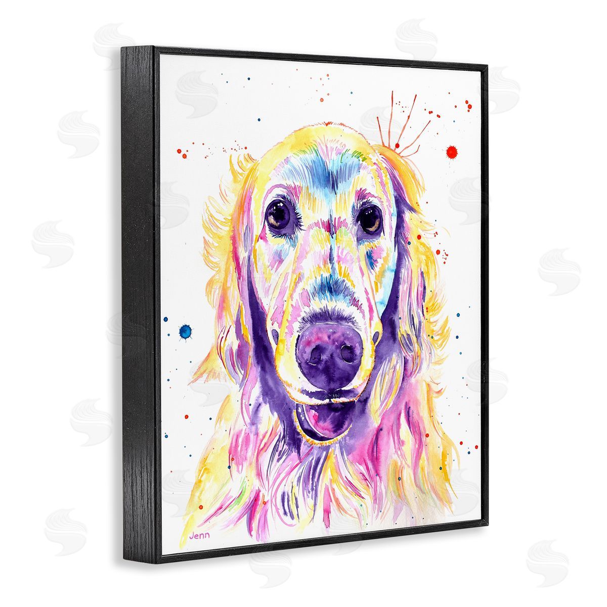 Jen Seeley Vivid Retriever Dog Pet Portrait 