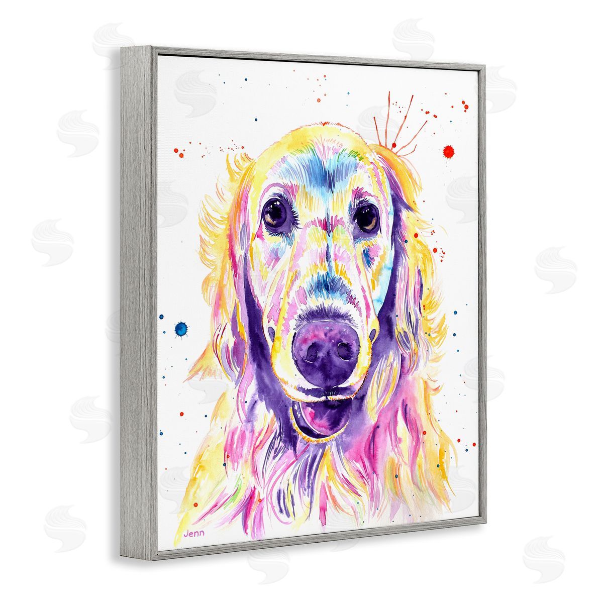 Jen Seeley Vivid Retriever Dog Pet Portrait 