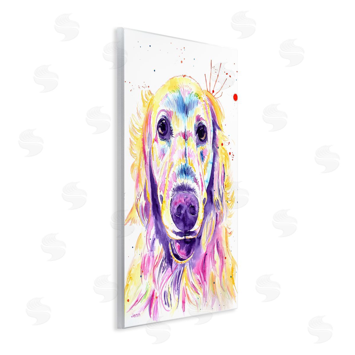 Jen Seeley Vivid Retriever Dog Pet Portrait 