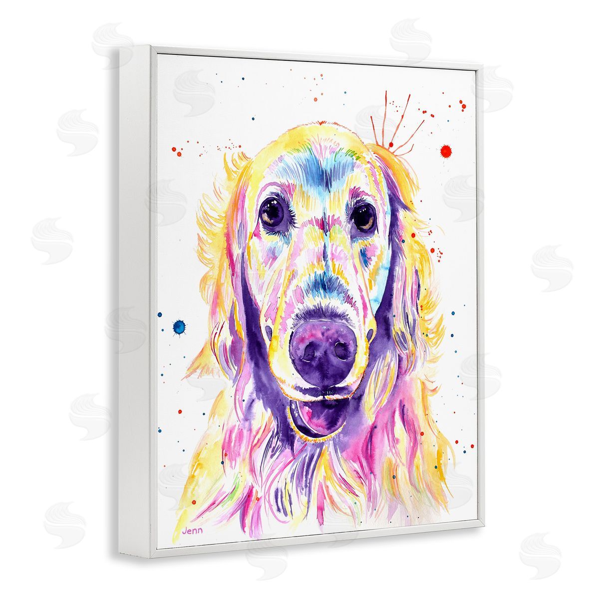 Jen Seeley Vivid Retriever Dog Pet Portrait 