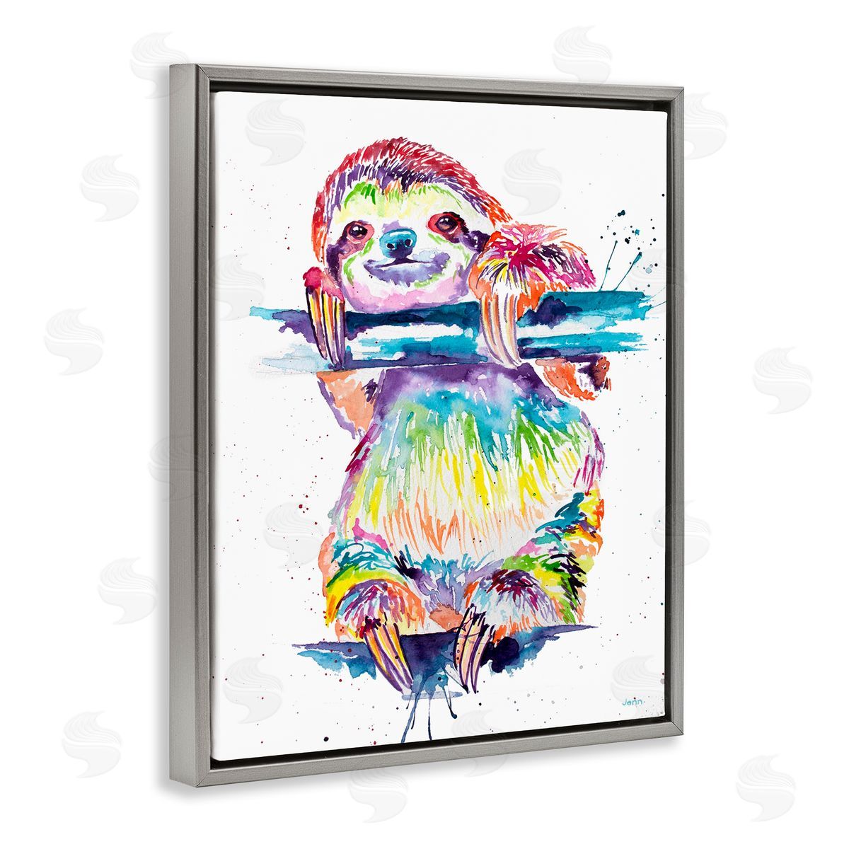 Jen Seeley Fun Rainbow Sloth Wildlife