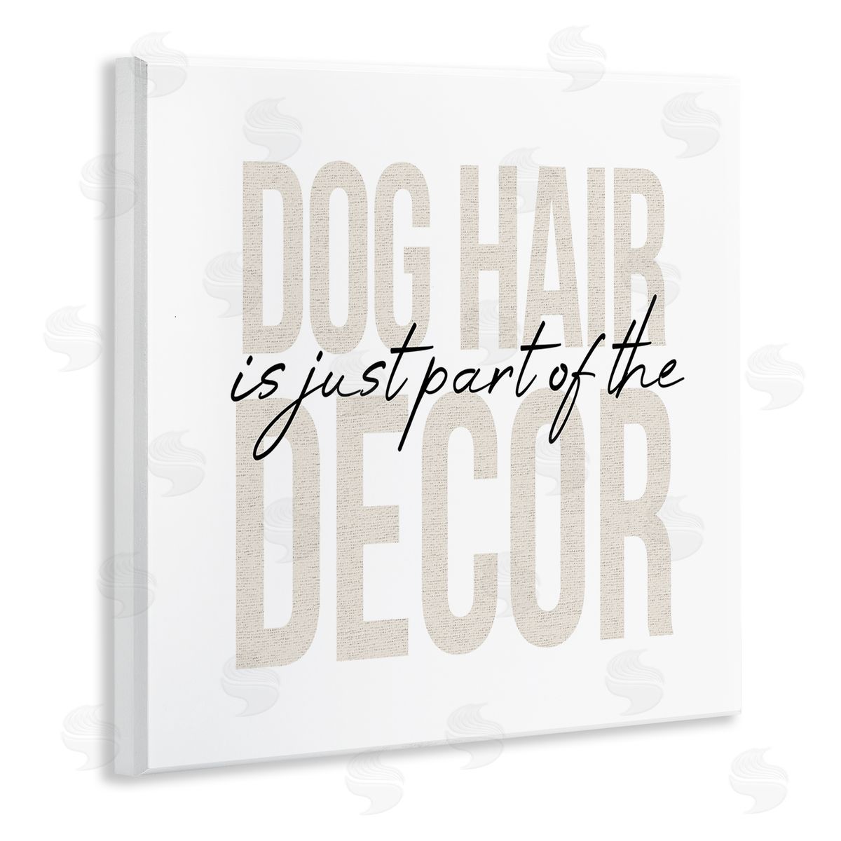 Stupell Studio Dog Hair Funny Pet Humor Wooden Wall Plaque Art Print