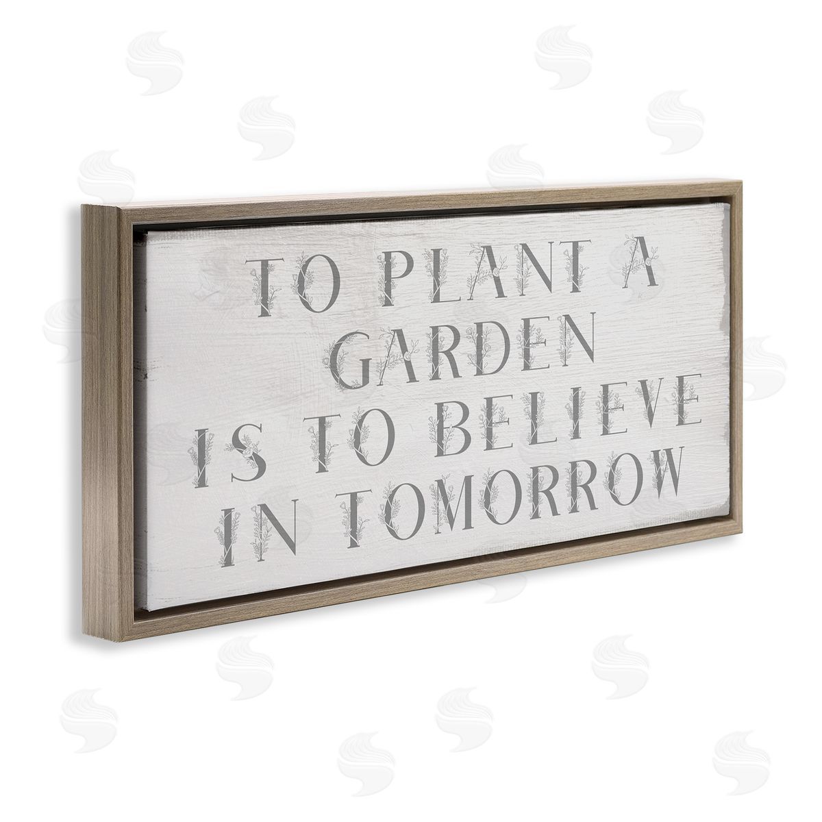 Stupell Studio Plant A Garden Believe In Tomorrow Phrase