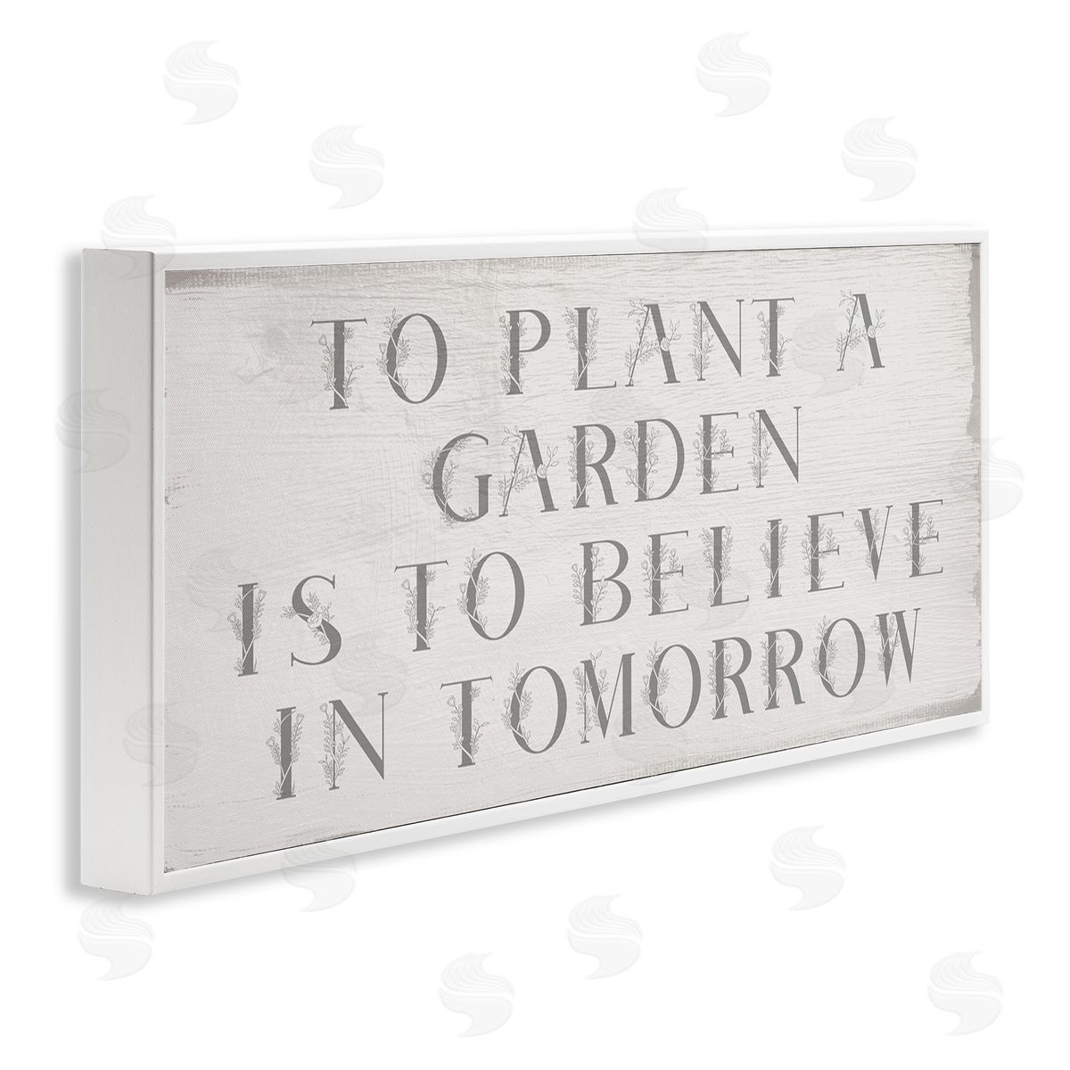 Stupell Studio Plant A Garden Believe In Tomorrow Phrase