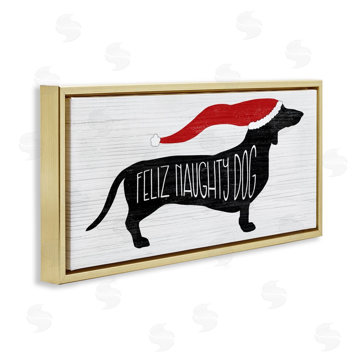 Stupell Studio Funny Feliz Naughty Dog Dachshund