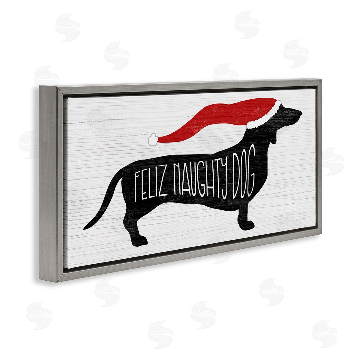 Stupell Studio Funny Feliz Naughty Dog Dachshund