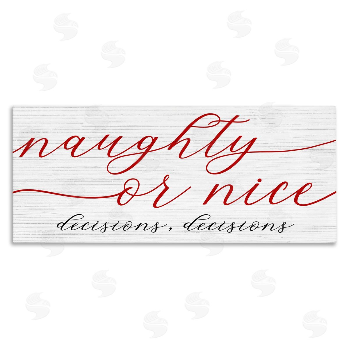 Stupell Studio Naught Or Nice Decisions Humor