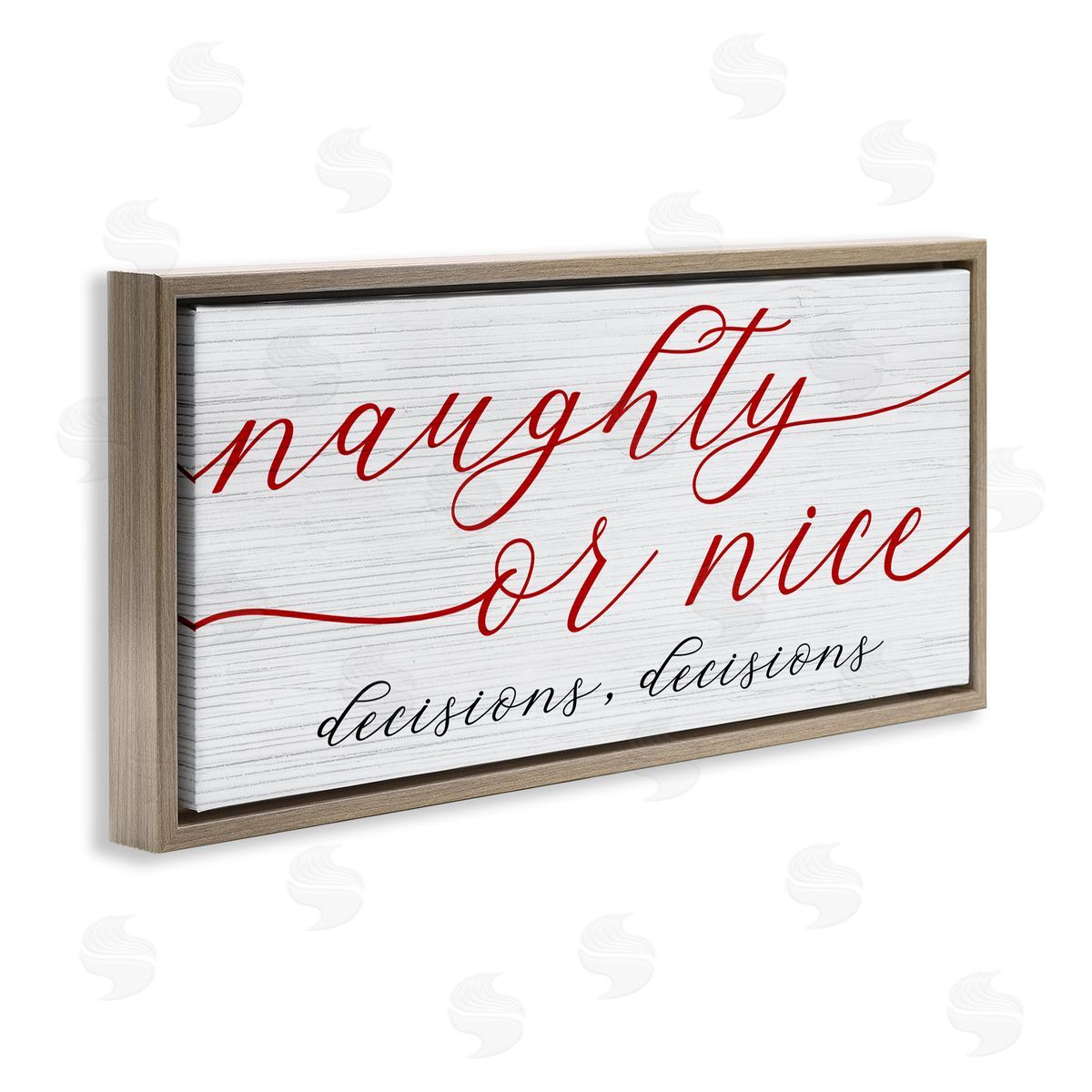 Stupell Studio Naught Or Nice Decisions Humor
