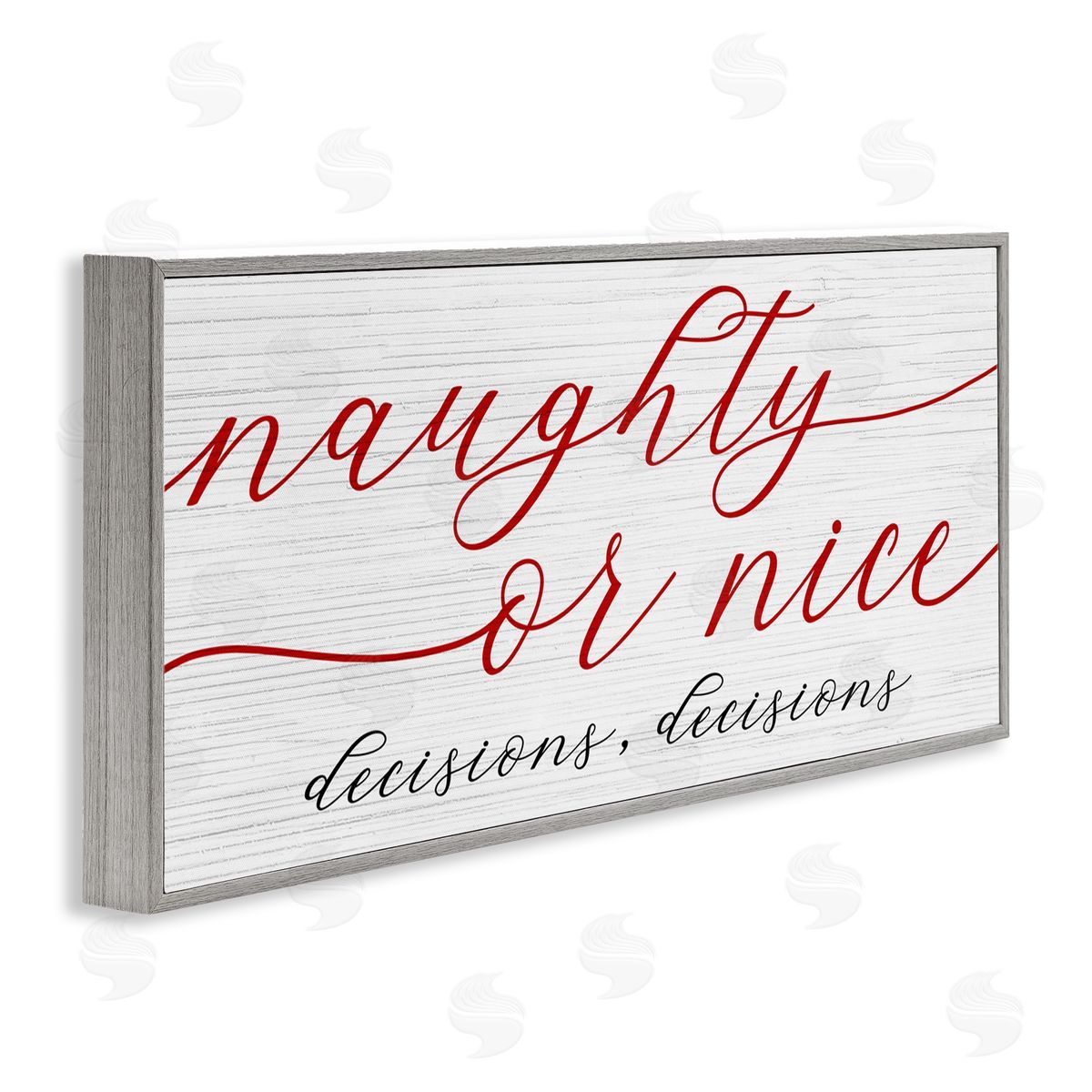 Stupell Studio Naught Or Nice Decisions Humor