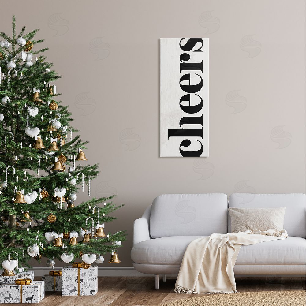 Stupell Studio Cheers Holiday Kitchen Sign