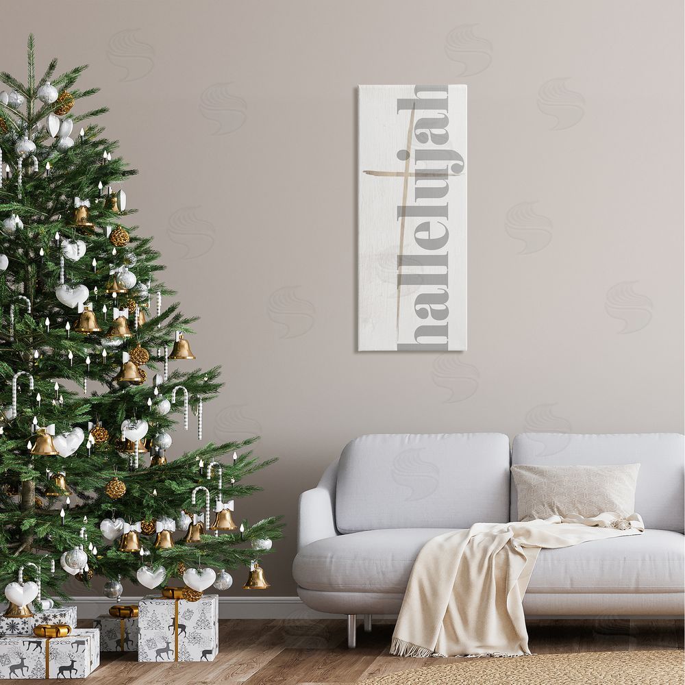 Stupell Studio Hallelujah Spiritual Christmas Sign