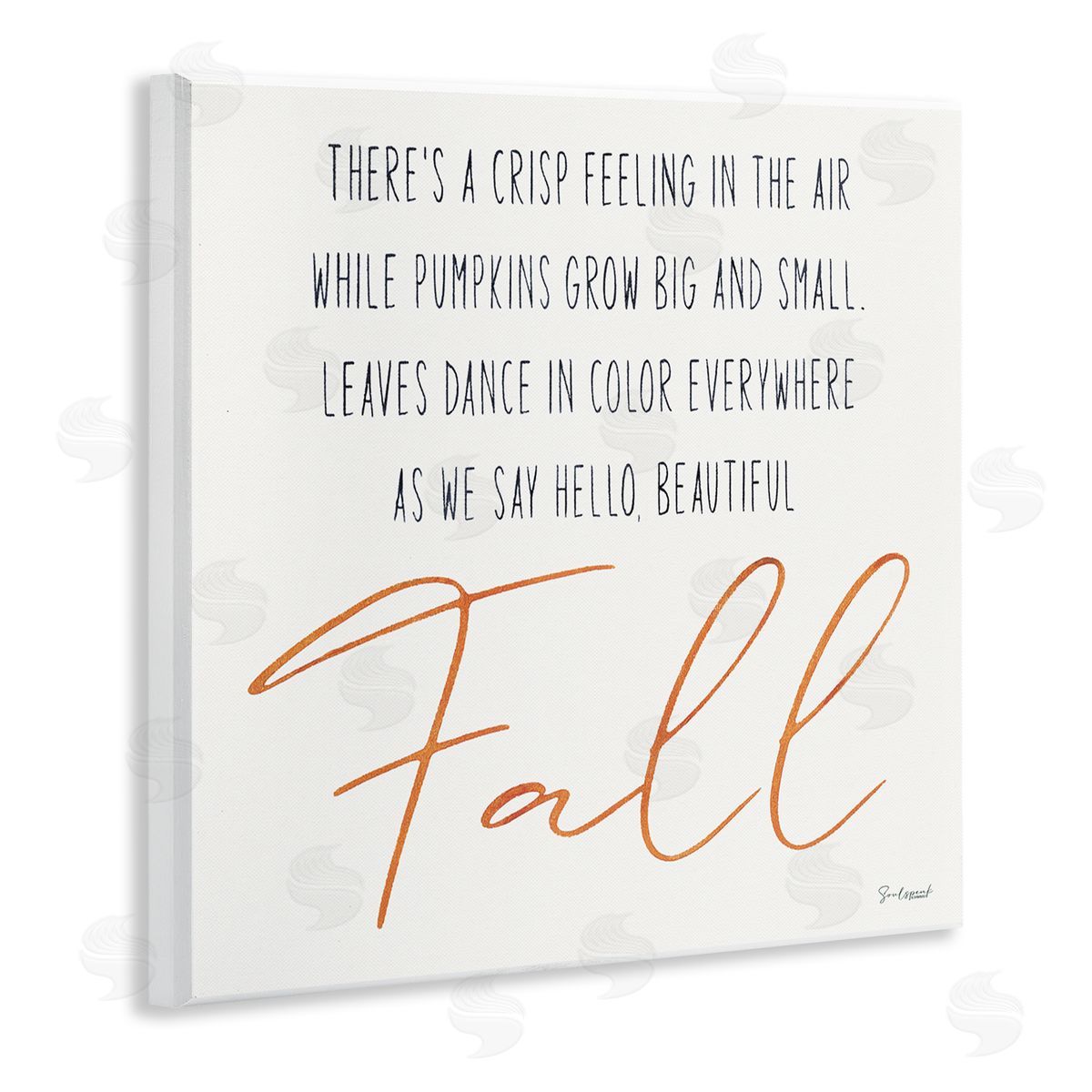 Soulspeak & Sawdust Hello Beautiful Fall Uplifting Rhyme Wooden Wall Plaque Art Print