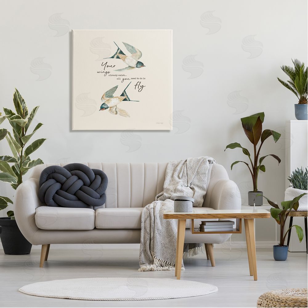 Cindy Jacobs Your Wings Already Exist Flying Birds Canvas Wall Art in Room