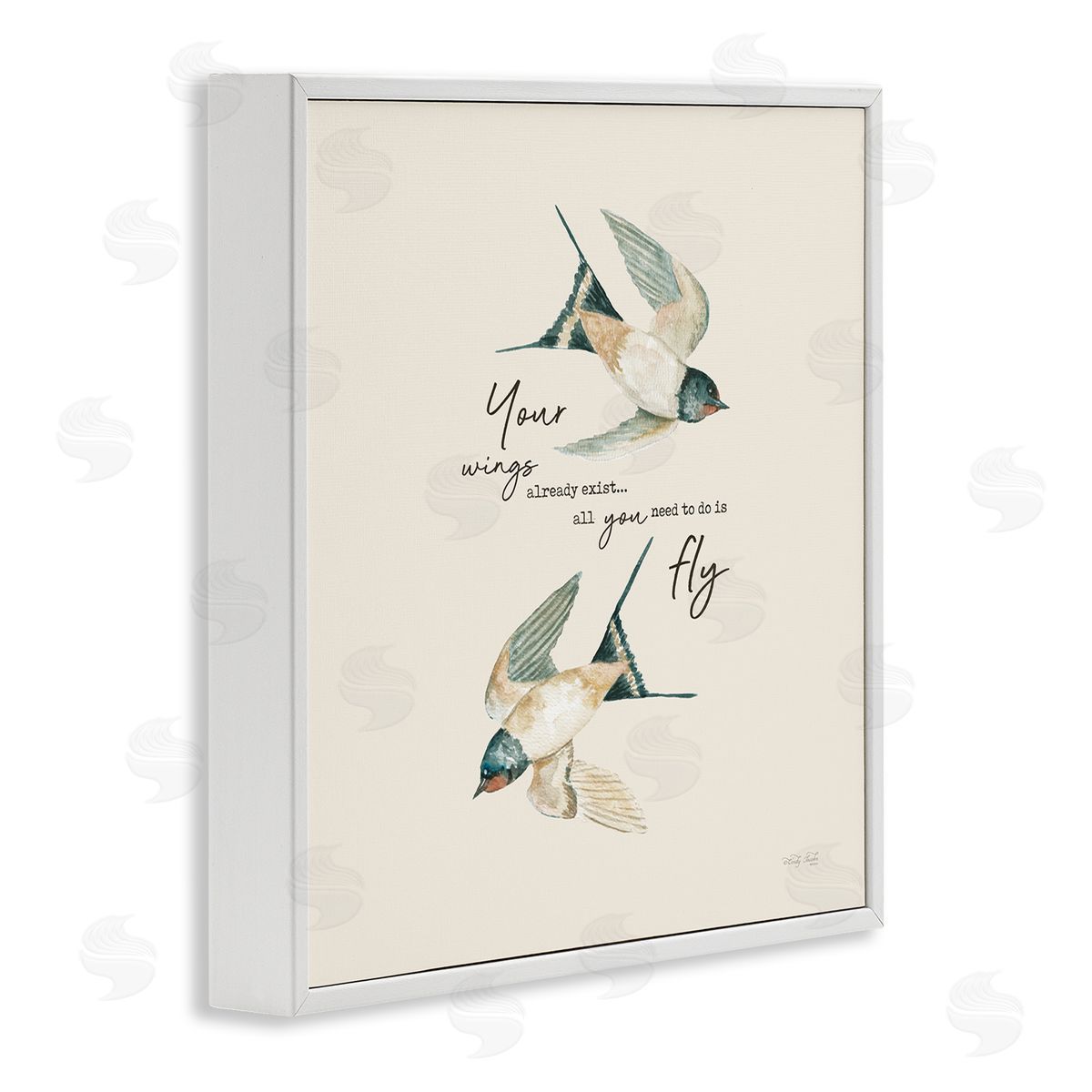 Cindy Jacobs Your Wings Already Exist Flying Birds White Framed Glicee Wall Art Print