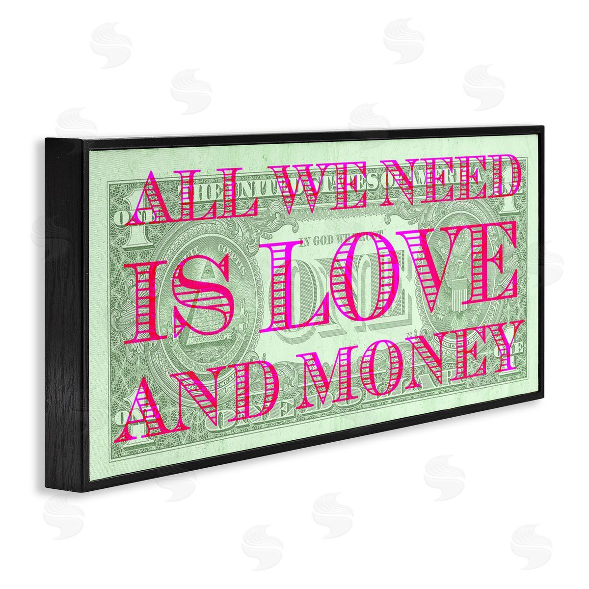 Stupell Studio All We Need Is Love & Money Phrase