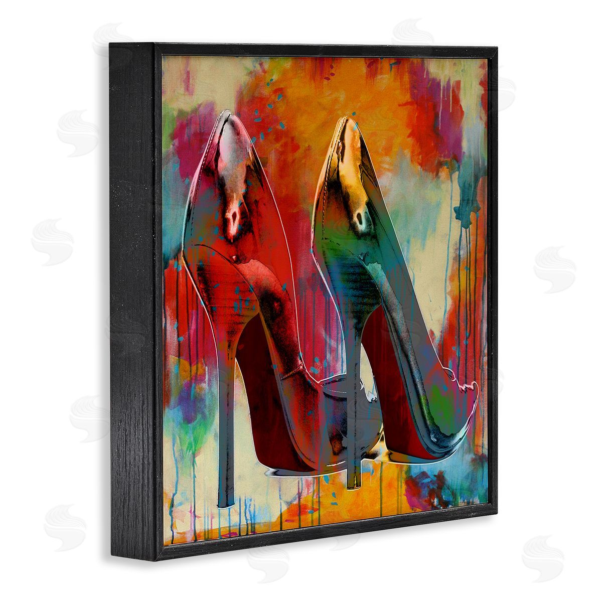 Sarah McGuire Urban Style Glam Heels Black Framed Glicee Wall Art Print