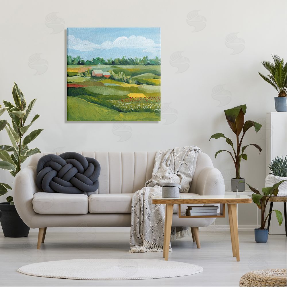 Grace Popp Vast Meadow Countryside Farmland Canvas Wall Art in Room