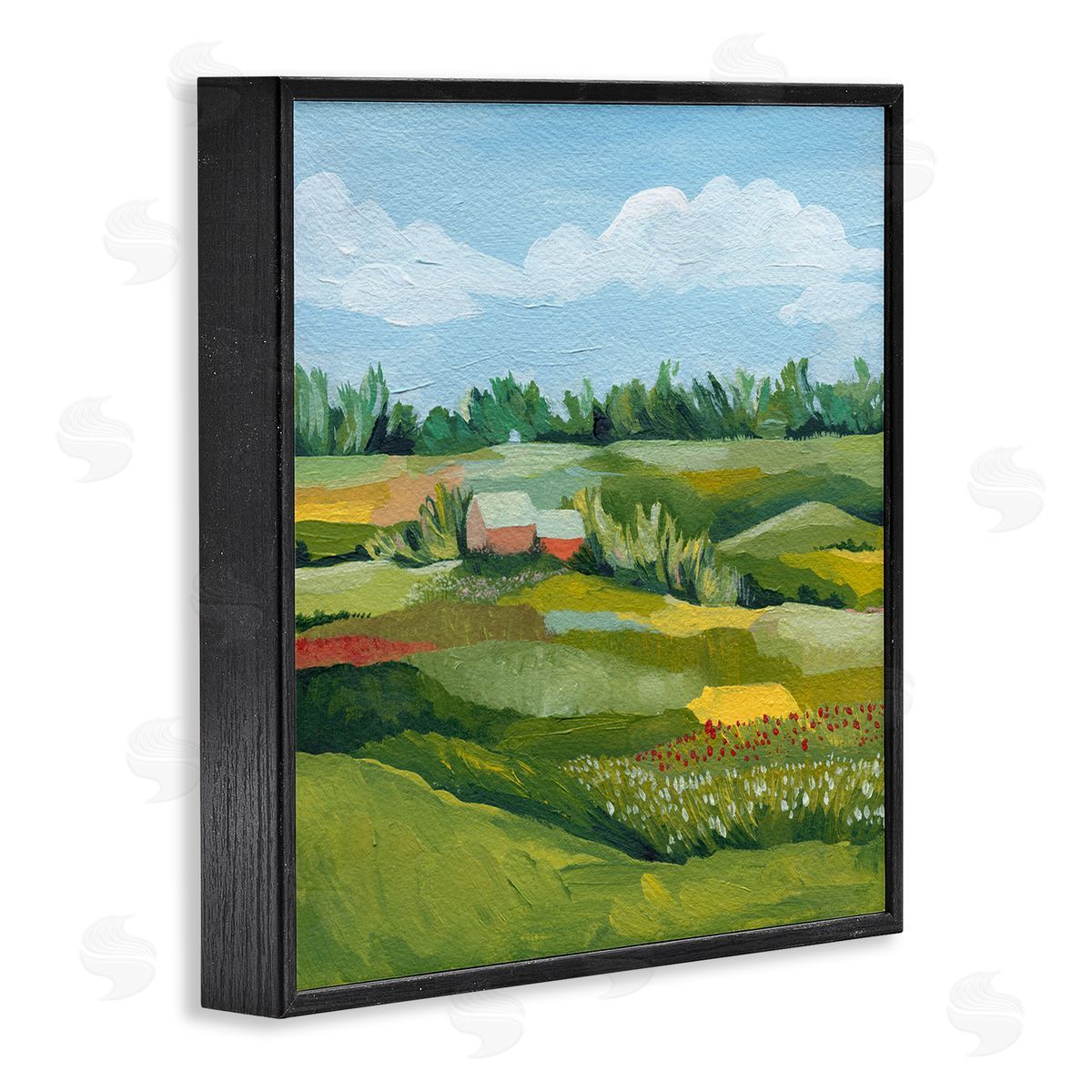 Grace Popp Vast Meadow Countryside Farmland Black Framed Glicee Wall Art Print