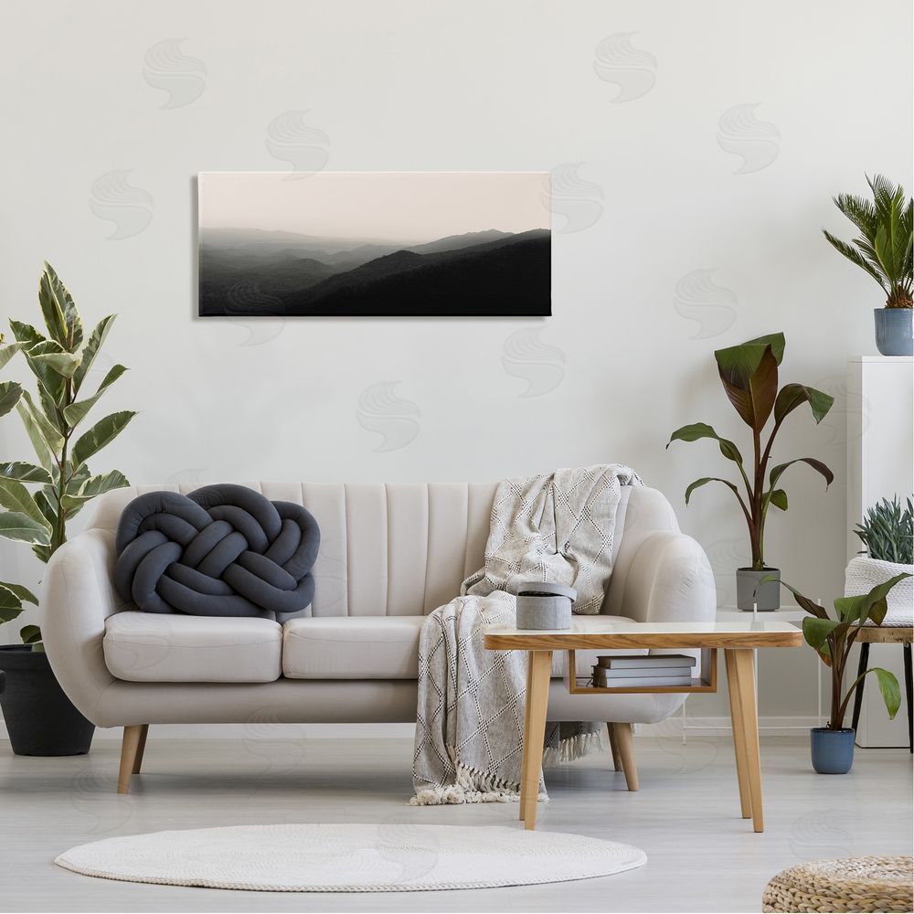 Nicholas Bell Solemn Foggy Mountain Peaks 