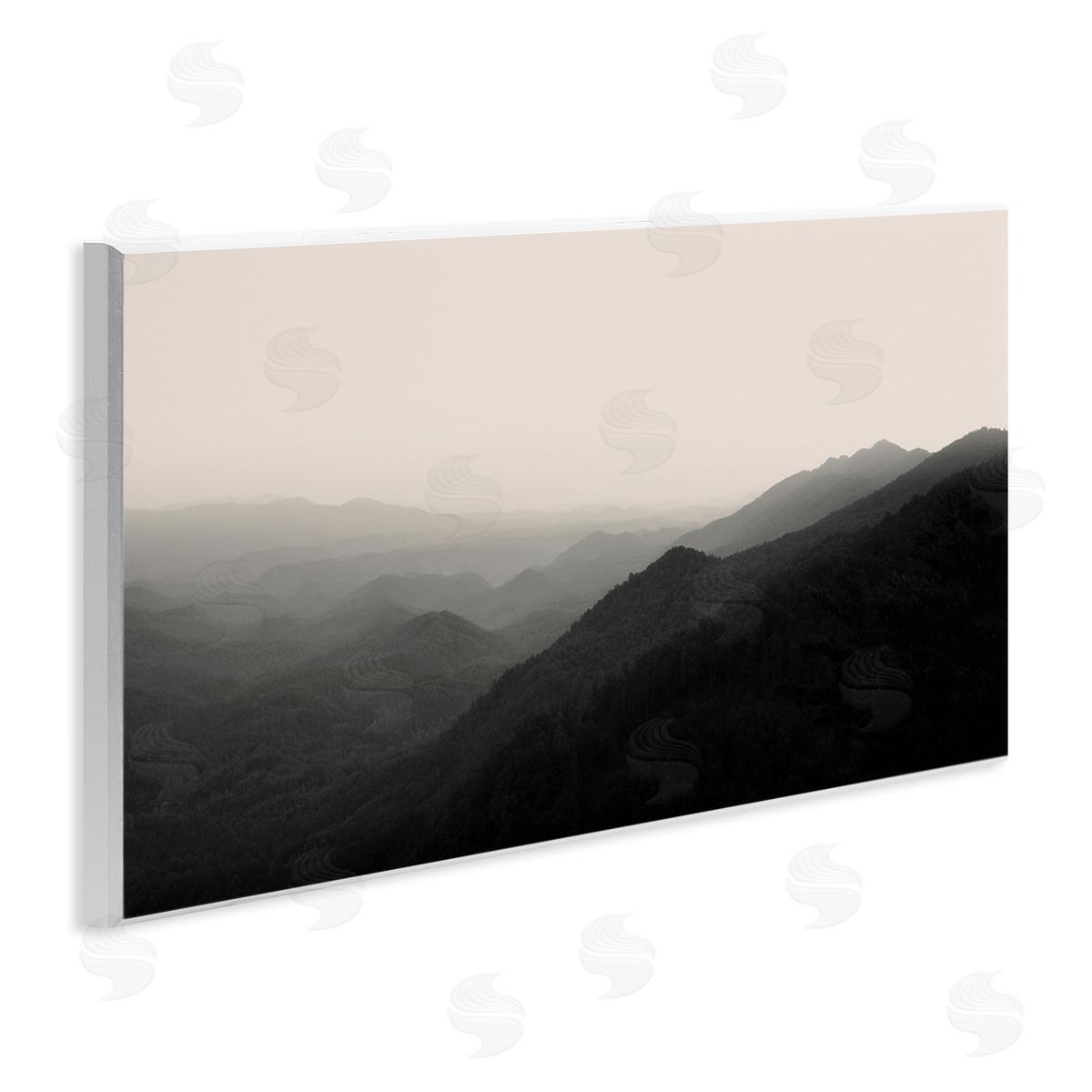 Nicholas Bell Solemn Foggy Mountain Peaks 