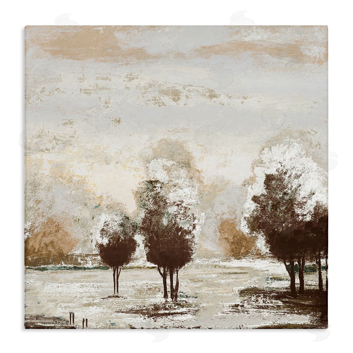Michael Marcon Distressed Nature Tree Collage Stretched Canvas Wall Art Print