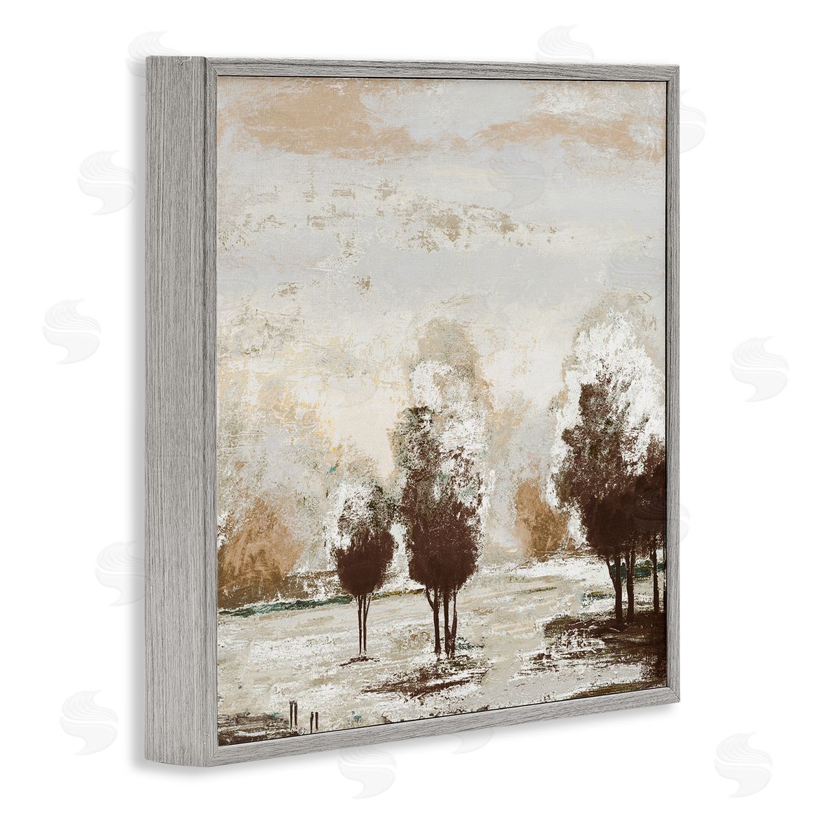 Michael Marcon Distressed Nature Tree Collage Gray Framed Glicee Wall Art Print