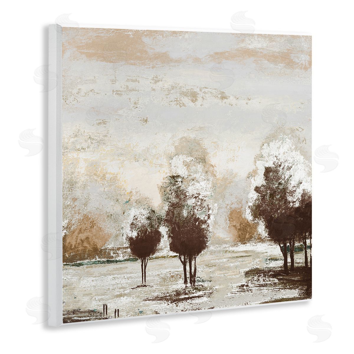 Michael Marcon Distressed Nature Tree Collage Wooden Wall Plaque Art Print