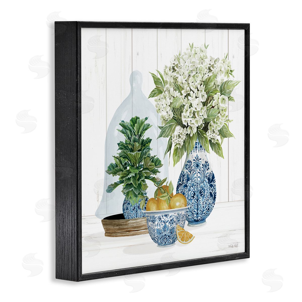 Cindy Jacobs Country Botanicals Citrus Arrangement Black Framed Glicee Wall Art Print